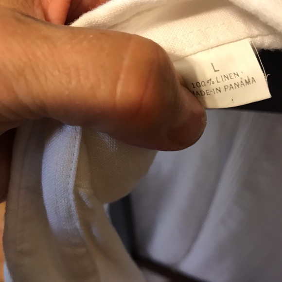 Authentic Oscar de la Renta linen oversized dress shirt or blazer size L - Picture 6 of 13